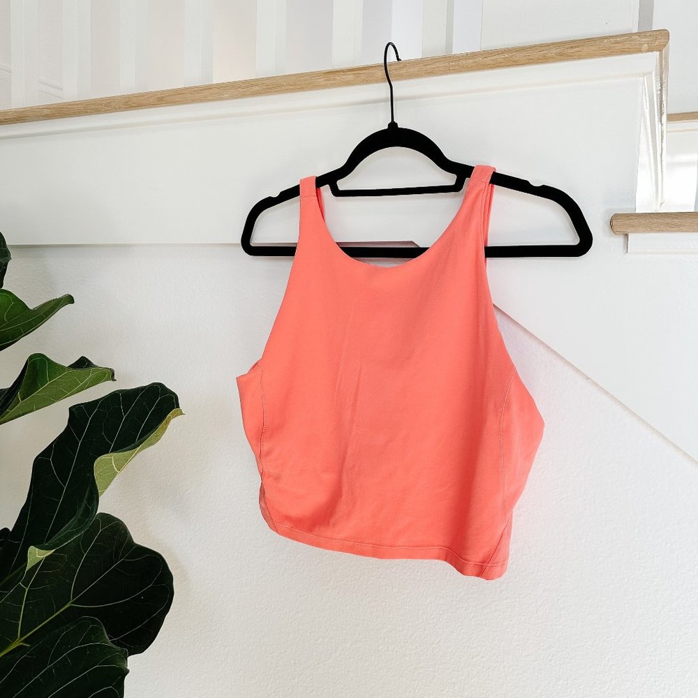 Lululemon Align High Neck Tank Top Raspberry Cream Size 14